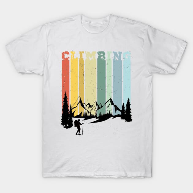 Rock Climbing Vintage T-Shirt by NI78